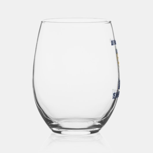 ユダヤおもしろいアンチトランプ政治ハヌカー ステムなしワイングラス (右)