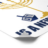 ユダヤおもしろいアンチトランプ政治ハヌカー ポスター (角)