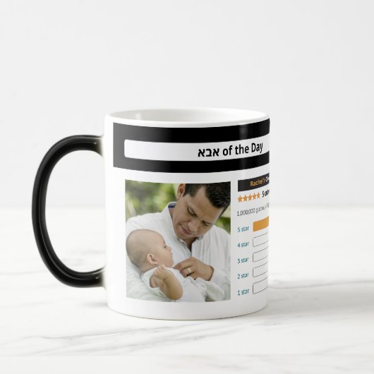 ユダヤおもしろい人の父の日のトップ評価パーソナライズ モーフィングマグカップ (左)