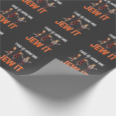 ユダヤおもしろい引用文ユダヤ教ヘブライ語ユーモアハヌカーおもしろい ラッピングペーパー (角)