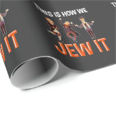 ユダヤおもしろい引用文ユダヤ教ヘブライ語ユーモアハヌカーおもしろい ラッピングペーパー (ロールコーナー)