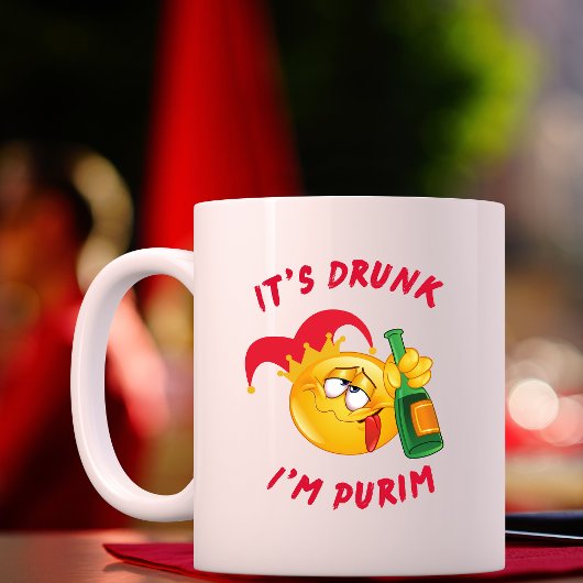 ユダヤおもしろい教の休日飲私はPurim Mugだ コーヒーマグカップ