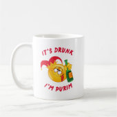 ユダヤおもしろい教の休日飲私はPurim Mugだ コーヒーマグカップ (左)