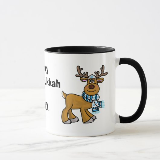 ユダヤと異邦人トナカイChristmukkah Mug マグカップ (右)
