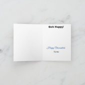 ユダヤのジンジャーブレッドマン シャームスーカのカード カード (内部)