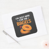 ユダヤのベーグル料理を食べに来たばかりだ スクエアシール (封筒)
