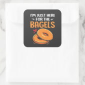 ユダヤのベーグル料理を食べに来たばかりだ スクエアシール (バッグ)