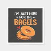 ユダヤのベーグル料理を食べに来たばかりだ スタンダードカクテルナプキン (正面)