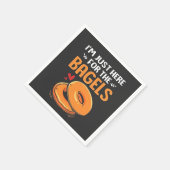 ユダヤのベーグル料理を食べに来たばかりだ スタンダードカクテルナプキン (角)