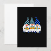 ユダヤのメノラ 三人の小人 幸せなハヌカ 小人のハ 招待状 (正面/裏面)