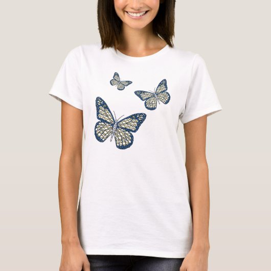 ユダヤのモナーク柄 女性用ライトシャツ Tシャツ (正面)