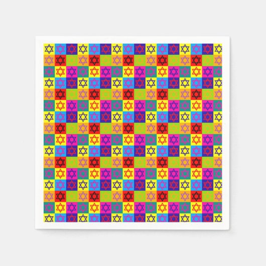 ユダヤの休日ナプキンス – パーティー用品 スタンダードカクテルナプキン (正面)
