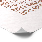 ユダヤの女の子の部屋の幼児向け祝福 ポスター (角)