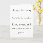 「ユダヤの女性のための面白い誕生日カード」 カード (黄色い花)