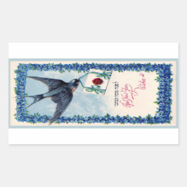 ユダヤの新年のステッカー 長方形シール