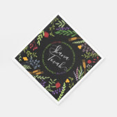 ユダヤの新年シャナトバ挨拶かわいいフローラ スタンダードランチョンナプキン (角)