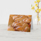 ユダヤの新年，チャラ，ロシュ・ハシャナ挨拶 カード (黄色い花)