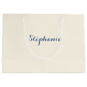 ユダヤの新年 | Rosh Hashanah名前をカスタムする ラージペーパーバッグ (裏面)