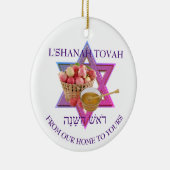 ユダヤの新年LシャナトバROSHハサナ セラミックオーナメント (右)