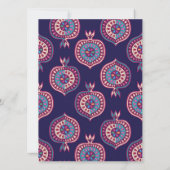 ユダヤの新年Rosh Hashanaフラットカード (裏面)