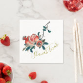 ユダヤの新年Rosh Hashanah甘エレガントい果実 スタンダードカクテルナプキン (インサイチュ)