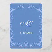 ユダヤの旋回フレ結婚ーム 箔招待状 (裏面)