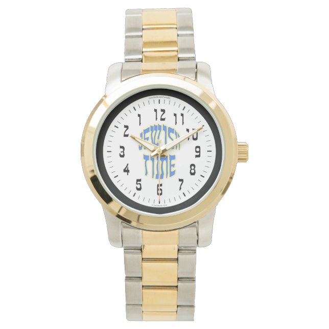 ユダヤの時間が逆転メンズウォッチ 腕時計 (正面)