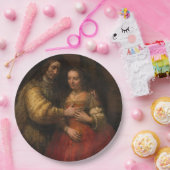 『ユダヤの花嫁』(レンブラント) ペーパープレート (パーティー)