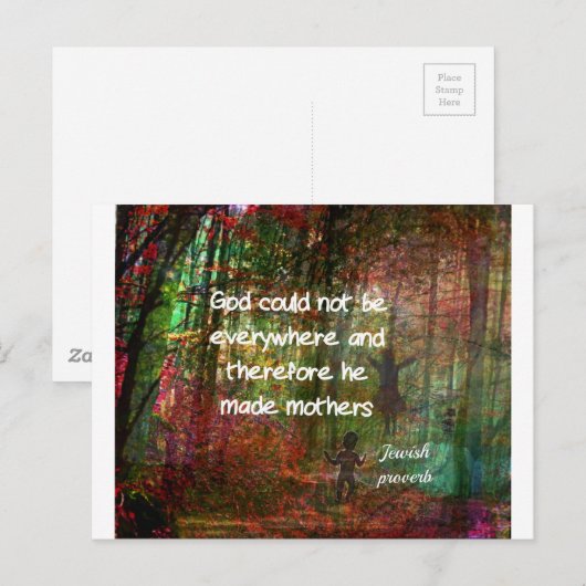ユダヤの諺 ポストカード (正面/裏面)