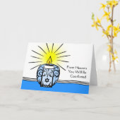 ユダヤをテーマにした悔やみや弔慰from天国 カード (黄色い花)