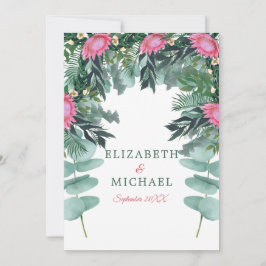 ユダヤフローラ結婚ズチュパユーカリプタスプロテア 招待状