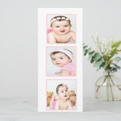 ユダヤベビー命名式ヘブライ語ガール招待状 シーズンカード (スタンド正面)