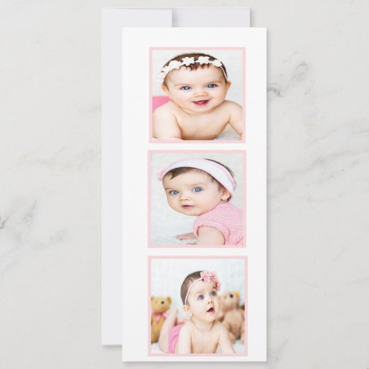 ユダヤベビー命名式ヘブライ語ガール招待状 シーズンカード (正面)