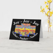 ユダヤ人とイディッシュ人のナッチ&ジョイ カード (黄色い花)