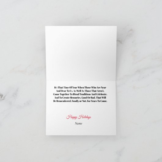 ユダヤ人と異邦人トナカイおもしろいクリスムカのカード カード (内部)