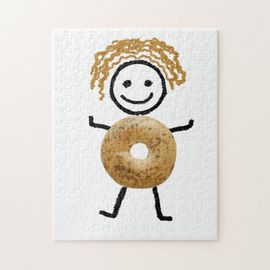 ユダヤ人のギフトのベーゲルの子供のパズル ジグソーパズル (縦)