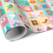 ユダヤ人のギフトラッピング紙 – ユダヤ人の休日のギフト ラッピングペーパー (ロールコーナー)