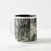 ユダヤ人のシナゴーグのサービス ツートーンマグカップ (正面左)