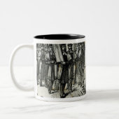 ユダヤ人のシナゴーグのサービス ツートーンマグカップ (左)