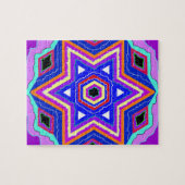 ユダヤ人のダビデの星 ジグソーパズル (横)