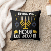 ユダヤ人のハヌカー我々はそれをどのようにユダヤ化するか クッション (ブランケット)