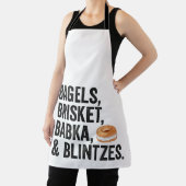 ユダヤ人のハヌッカバゲルブリスケットバッカ目隠しギフト エプロン (インサイチュ)