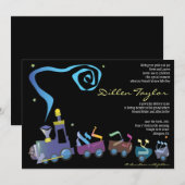 ユダヤ人のベビー名付け招待状ヘブライ人少年 招待状 (正面/裏面)