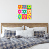 ユダヤ人のポップアート キャンバスプリント (インサイチュ (寝室))