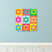 ユダヤ人のポップアート キャンバスプリント (インサイチュ (ウッドフロア))