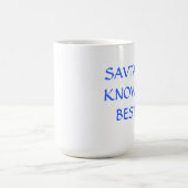 ユダヤ人のマグヘブライSAVTAはベストを知っています コーヒーマグカップ (中央)