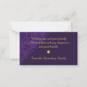 ユダヤ人のマントカードを購入する ノートカード (裏面)