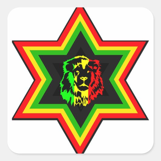 ユダヤ人のラスタ スクエアシール (正面)