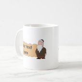 ユダヤ人のラビのcustumizable陶磁器のマグ コーヒーマグカップ (正面左)