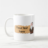 ユダヤ人のラビのcustumizable陶磁器のマグ コーヒーマグカップ (左)